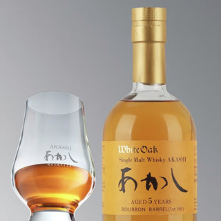 AKASHI 明石 波本桶 5年 单一麦芽 日本威士忌 500ml