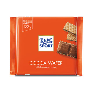 Ritter SPORT 瑞特斯波德 可可威化牛奶巧克力 100g