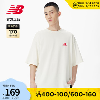 new balance NB官方22新款男款圆领运动休闲印花短袖T恤AMT22392