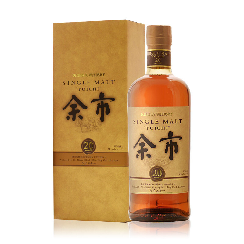 NIKKA YOICHI 余市 20年 单一麦芽 日本威士忌 52%vol 700ml