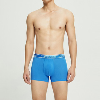 卡尔文·克莱 Calvin Klein 男士平角内裤套装 NP2261O 3条装(深蓝+蓝+红) M