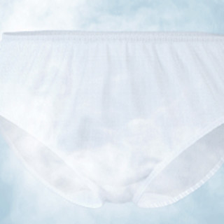 Purcotton 全棉时代 男士一次性三角内裤套装 P322030500010 5条装 白色 XL