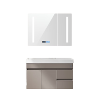  顾家家居 KUKA  G-06648 智能浴室柜组合 轻奢灰 80cm 陶瓷盆款