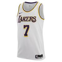 NIKE 耐克 NBA Swingman Jersey 2020赛季洛杉矶湖人队 男子篮球球衣 CW3595-105 白紫色 XXL