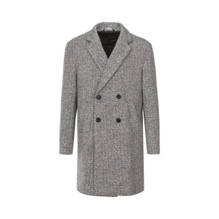 zara 男士长款大衣 07380611804 灰/白色 l