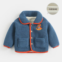 男童外套加厚秋冬款儿童保暖加绒羊羔绒外套多款可选