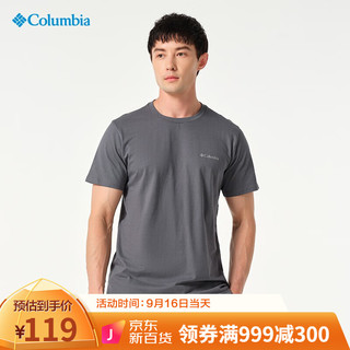 哥伦比亚 男子运动T恤 JE1586-024 灰色 M