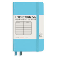 LEUCHTTURM 灯塔经典系列 1917 A6硬皮笔记本 空白内页款 冰蓝色 单本装