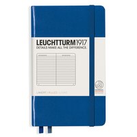 LEUCHTTURM 灯塔经典系列 1917 A6硬皮笔记本 空白内页款 宝蓝色 单本装