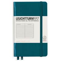 LEUCHTTURM 灯塔经典系列 1917 A6硬皮笔记本 空白内页款 太平洋绿 单本装