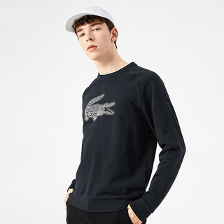 LACOSTE 拉科斯特 男士圆领卫衣 SH7723 深蓝 L