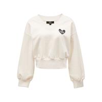 VERO MODA 女士V领卫衣 322333009 象牙白色 XL