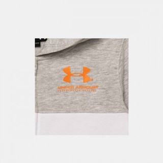 UNDER ARMOUR 安德玛 儿童长袖套装 2件套 灰橙色 4码