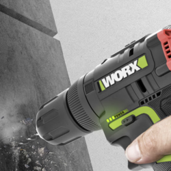 worx威克士12v无刷冲击钻wu131x20双电手枪钻手电钻锂电池墙上打孔多