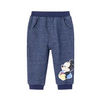 Disney 迪士尼 米奇系列 213K1178 男童长裤 深蓝 80cm