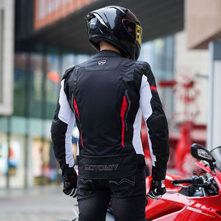 MOTOBOY SJ-04 AIR 摩托车骑行服 上衣 M码 黑红