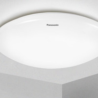 Panasonic 松下 吸顶灯卧室书房三段调光调色现代简约LED吸顶灯 素白24瓦圆形