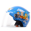 YEMA 野马 207S 摩托车头盔 半盔 透明镜片 蓝色福马 均码
