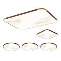  Lighting 雷士 NVC  观云系列 客厅吸顶灯+方卧灯+圆卧灯*3