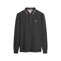 FIRS 杉杉 男士长袖POLO衫 FT6203TM088 黑灰色 XXL