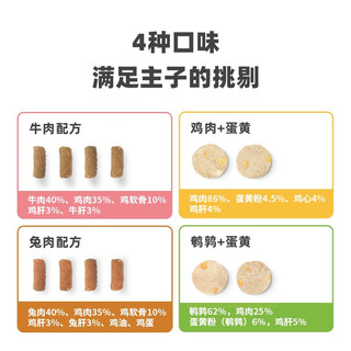 有鱼UP系列生骨肉主食冻干猫粮袋猫零食冻干饼全价成猫幼猫主食冻干饼鹌鹑配方200g 主食冻干粒牛肉40g