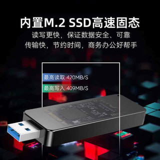 cool-fish 固态U盘USB3.2高速移动固态闪存优盘电脑外置系统大容量Type-C手机u盘 256G