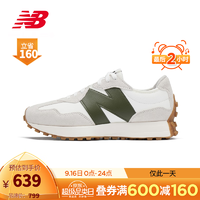 new balance NB官方22新款男鞋女鞋327系列运动简约百搭休闲鞋MS327ASN 白色/灰白色 MS327ASN 36(脚长22cm)