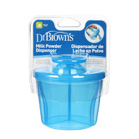 布朗博士 DrBrown’s)奶粉盒 便携式外出密封奶粉盒 大容量分餐奶粉盒 蓝色