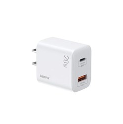 REMAX 睿量 睿界 RP-U88 手机充电器 USB-A/Type-C 20W 白色黑色