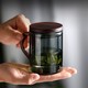  heisou 禾艾苏 日式茶道杯子茶水分离带盖过滤水杯茶杯个人专用玻璃泡茶杯　