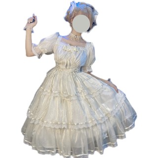 WF原创设计芙拉小姐lolita正版洛丽塔法式在逃公主婚纱连衣裙子女