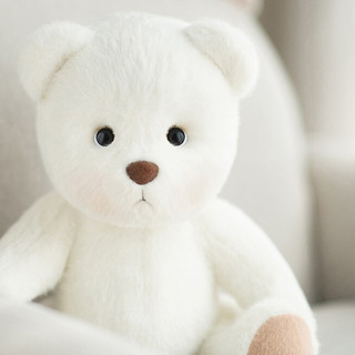 TeddyTales 莉娜熊 PRO系列 手工泰迪熊毛绒玩具 基础款 小号 奶白色