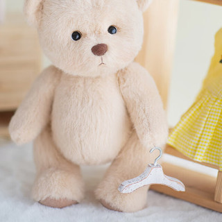 TeddyTales 莉娜熊 PRO系列 手工泰迪熊毛绒玩具 基础款 小号 奶茶色