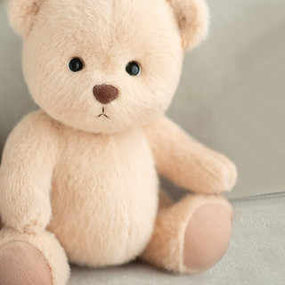 TeddyTales 莉娜熊 PRO系列 手工泰迪熊毛绒玩具 基础款 中号 奶茶色