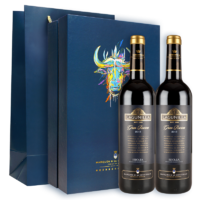 LAGUNILLA 拉古尼拉 干红葡萄酒 西班牙国家队纪念款 特级陈酿礼盒装750ml*2