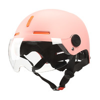 蓝极星 KJIA-001 摩托车头盔 半盔 冰莓粉 L码