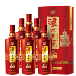 泸州老窖 八年窖头曲 典藏流金 浓香型白酒  52度500ml 6瓶整箱装
