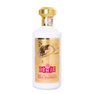 MOUTAI 茅台 白金上宾酒(M5) 53度酱香型白酒 500ml*1瓶 礼盒酒水 贵州茅台酒厂集团白金酒有限责任公司