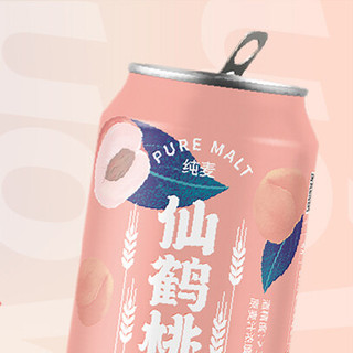 Guo Wen 帼纹 仙鹤桃啤酒 500ml*6听