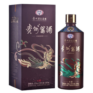 移动端：MOUTAI 茅台 集团 飞天仙女图礼盒 七窖 53度柔和酱香型白酒 500ml单瓶装 中秋送礼