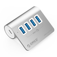 奥睿科（ORICO） USB3.2分线器Gen2扩展坞集线拓展10Gbps笔记本hubM3U4-G2 4口分线器【USB3.2A*4】