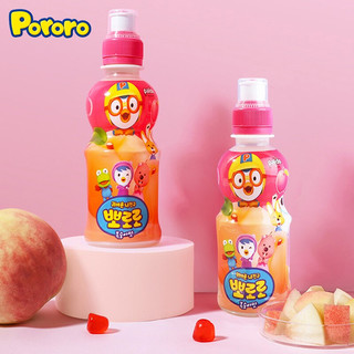 Pororo 啵乐乐儿童饮料 韩国进口果汁饮品整箱水蜜桃味 235ml*24瓶