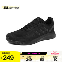 adidas 阿迪达斯 男鞋RUNFALCON 2.0男子缓震耐磨休闲运动跑步鞋 G58096黑 44