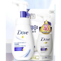 PLUS会员：Dove 多芬 保湿水嫩洁面泡泡 160ml+补充装140ml