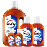 PLUS会员：Walch 威露士 消毒液 5件套装（1L+170ml*2+60ml*2）