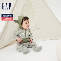 Gap 盖璞 星球大战联名婴儿连帽连身衣730134 2022秋季新款童装爬服