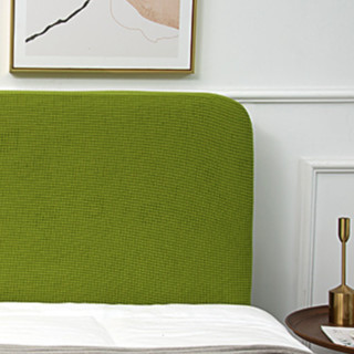 温馨雅 简约床头罩 翠绿黄 120cm