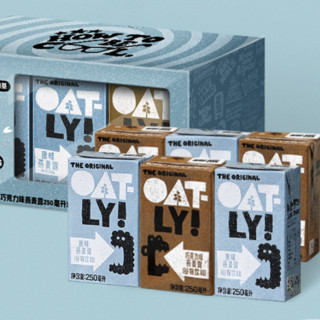 OATLY 噢麦力 燕麦露礼盒 2口味 250ml*6瓶（原味+巧克力味）