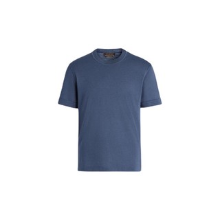 Ermenegildo Zegna 杰尼亚 男士圆领短袖T恤 U7302-12MIL-B06-52 蔚蓝色 XS