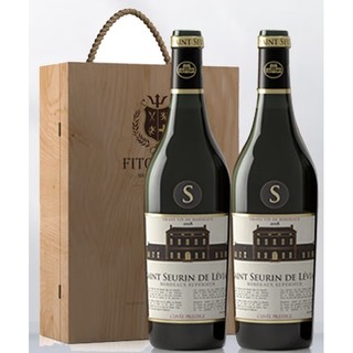 PLUS会员：菲特瓦 超级波尔多产区 圣索兰珍藏系列 干红葡萄 14%vol 750ml*2瓶 礼盒装